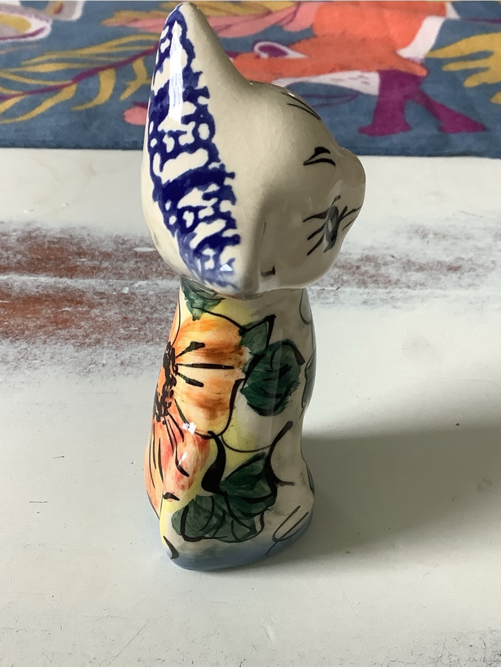 Polish Pottery UNIKAT Figurine Of A Cat - Picture 3 of 7